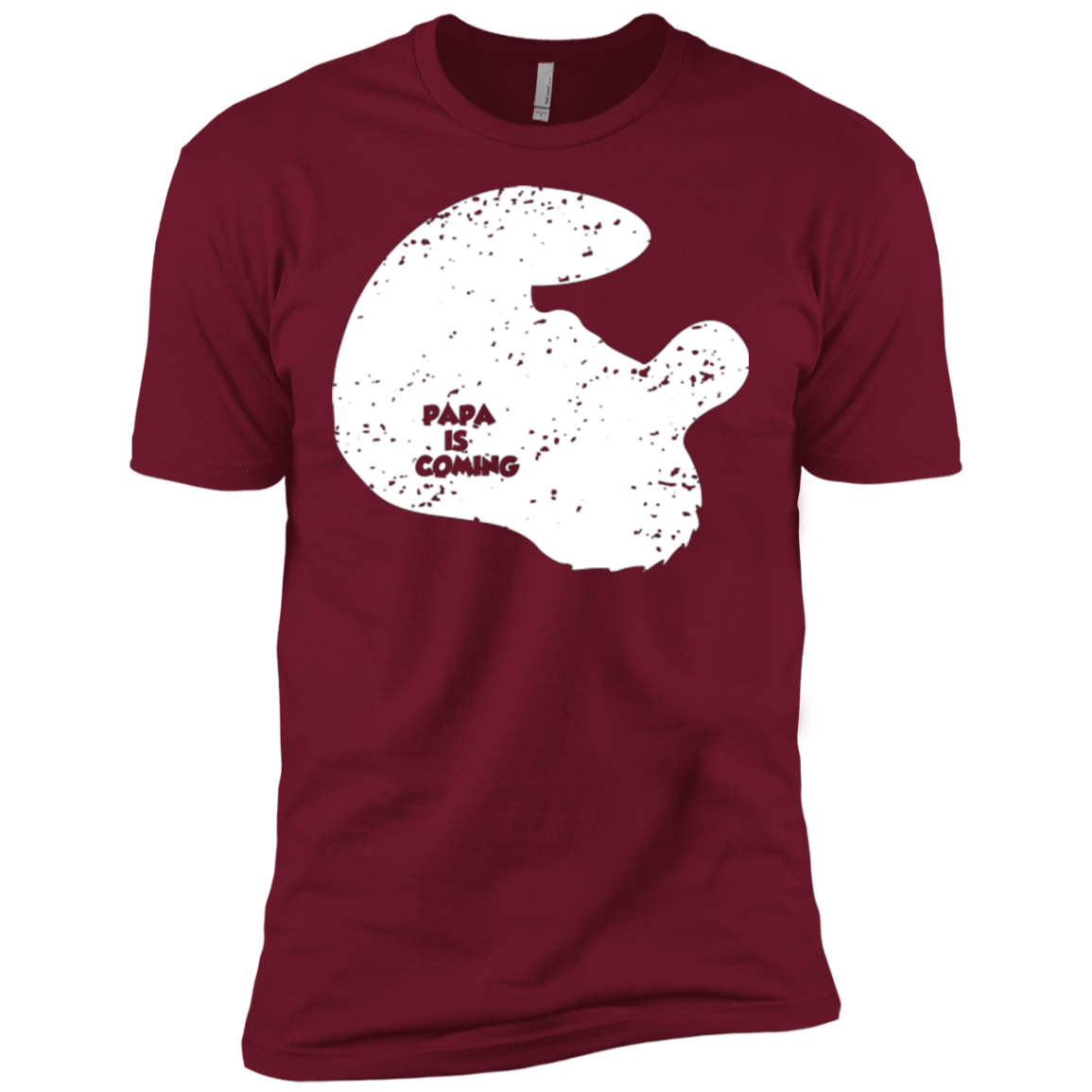 T-Shirts Cardinal / X-Small Papa Is Coming Men's Premium T-Shirt