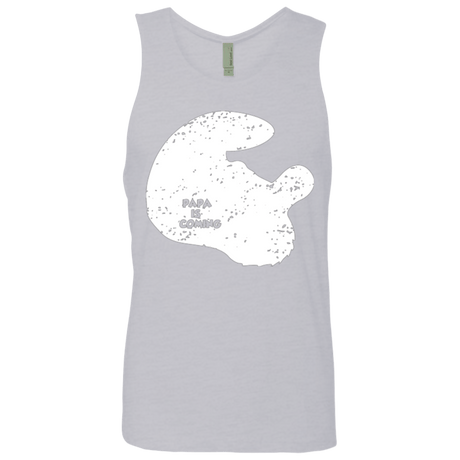 T-Shirts Heather Grey / Small Papa Is Coming Men's Premium Tank Top