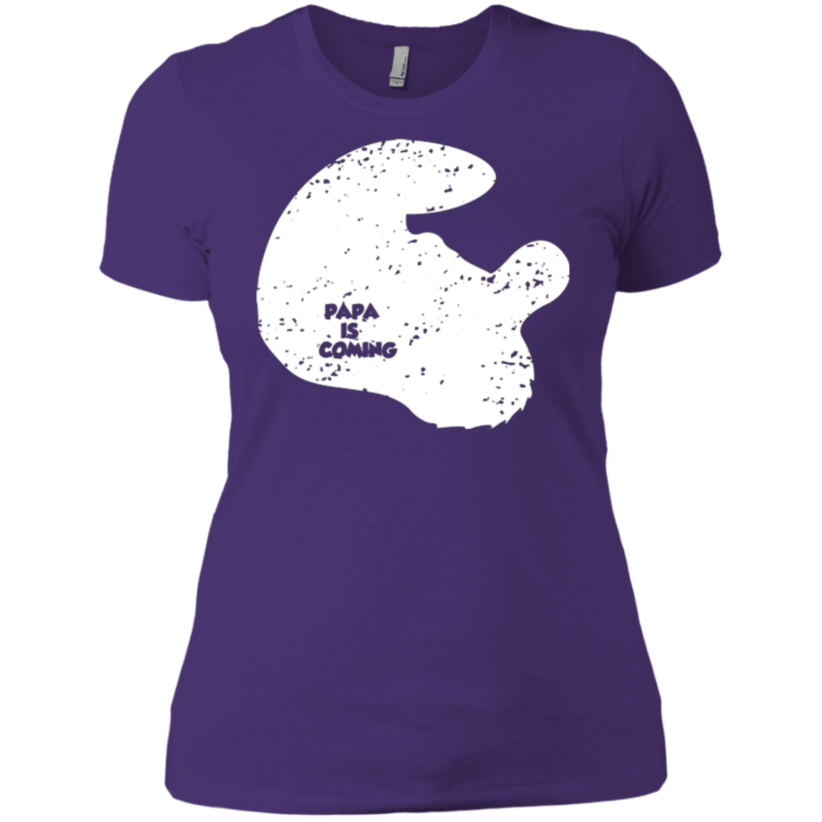 T-Shirts Purple / X-Small Papa Is Coming Women's Premium T-Shirt