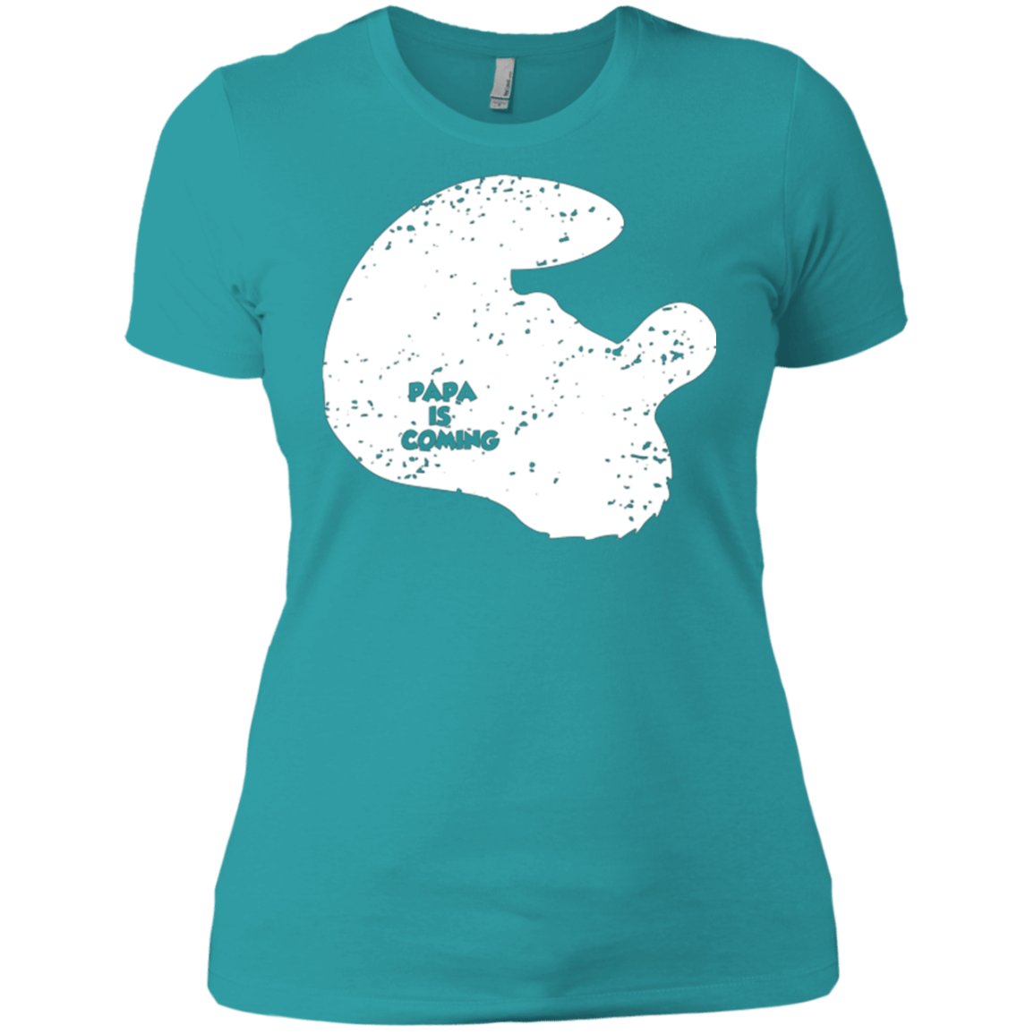T-Shirts Tahiti Blue / X-Small Papa Is Coming Women's Premium T-Shirt