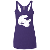 T-Shirts Purple / X-Small Papa Is Coming Women's Triblend Racerback Tank
