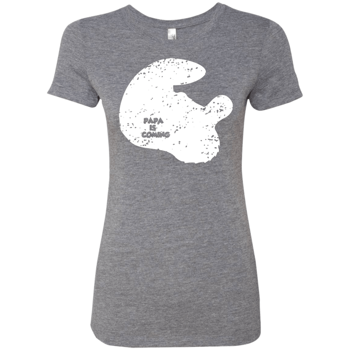 T-Shirts Premium Heather / Small Papa Is Coming Women's Triblend T-Shirt