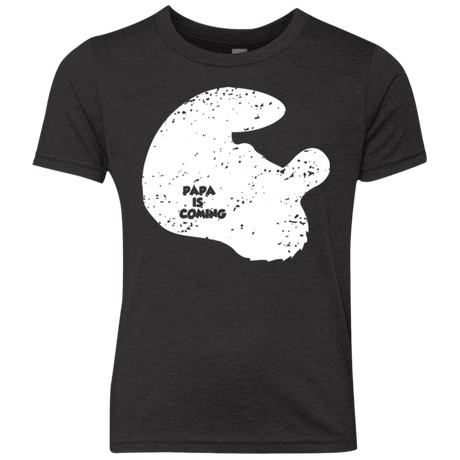 T-Shirts Vintage Black / YXS Papa Is Coming Youth Triblend T-Shirt