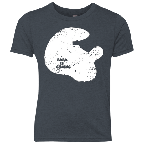 T-Shirts Vintage Navy / YXS Papa Is Coming Youth Triblend T-Shirt