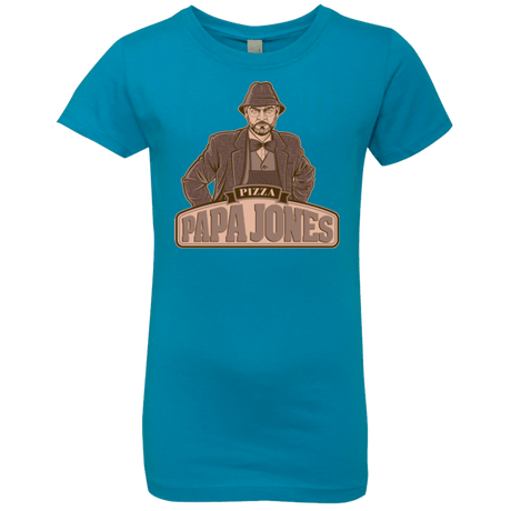 T-Shirts Turquoise / YXS Papa Jones Girls Premium T-Shirt