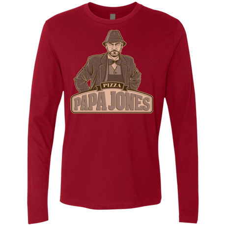 T-Shirts Cardinal / Small Papa Jones Men's Premium Long Sleeve