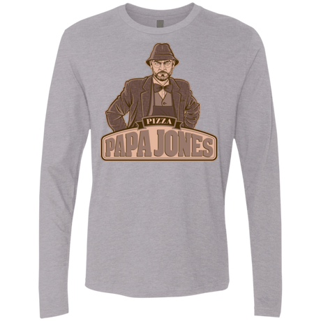 T-Shirts Heather Grey / Small Papa Jones Men's Premium Long Sleeve