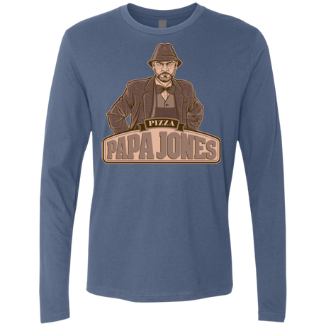 T-Shirts Indigo / Small Papa Jones Men's Premium Long Sleeve