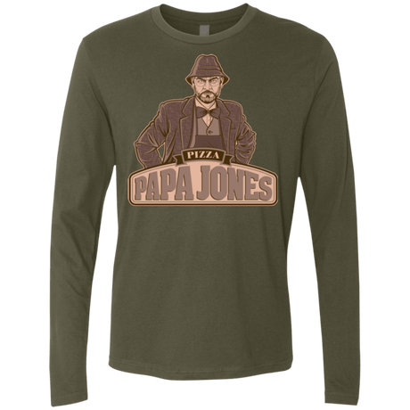 T-Shirts Military Green / Small Papa Jones Men's Premium Long Sleeve