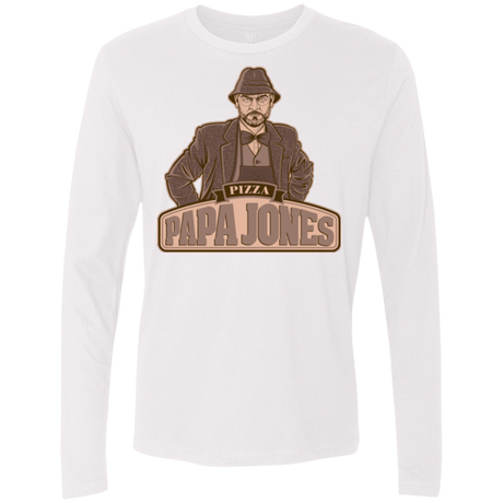 T-Shirts White / Small Papa Jones Men's Premium Long Sleeve