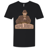 T-Shirts Black / X-Small Papa Jones Men's Premium V-Neck
