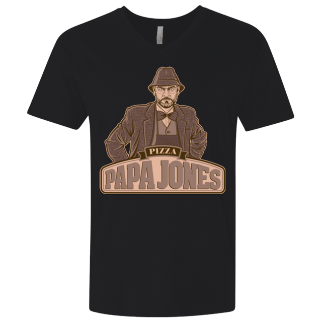 T-Shirts Black / X-Small Papa Jones Men's Premium V-Neck