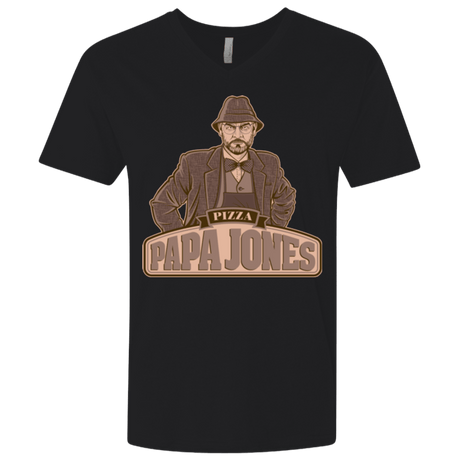 T-Shirts Black / X-Small Papa Jones Men's Premium V-Neck