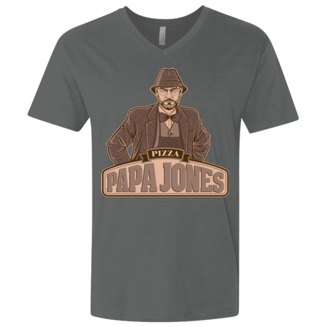 T-Shirts Heavy Metal / X-Small Papa Jones Men's Premium V-Neck
