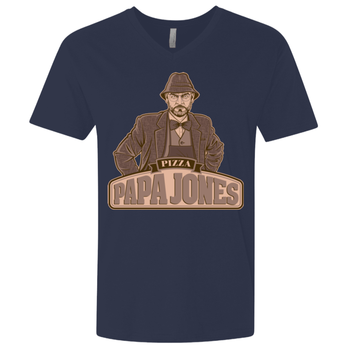T-Shirts Midnight Navy / X-Small Papa Jones Men's Premium V-Neck