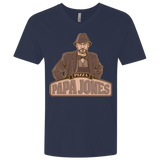 T-Shirts Midnight Navy / X-Small Papa Jones Men's Premium V-Neck
