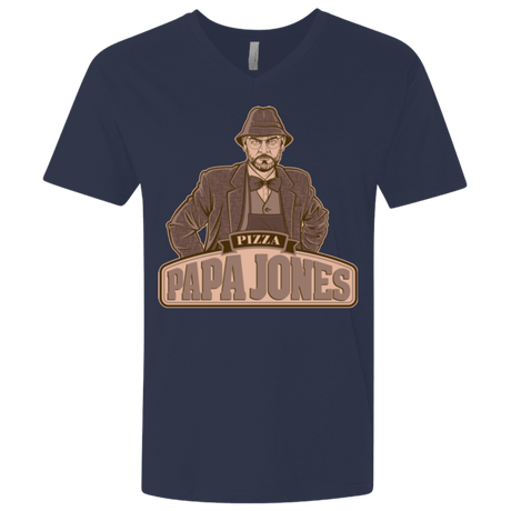 T-Shirts Midnight Navy / X-Small Papa Jones Men's Premium V-Neck
