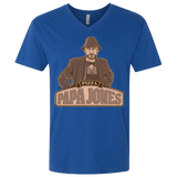 T-Shirts Royal / X-Small Papa Jones Men's Premium V-Neck
