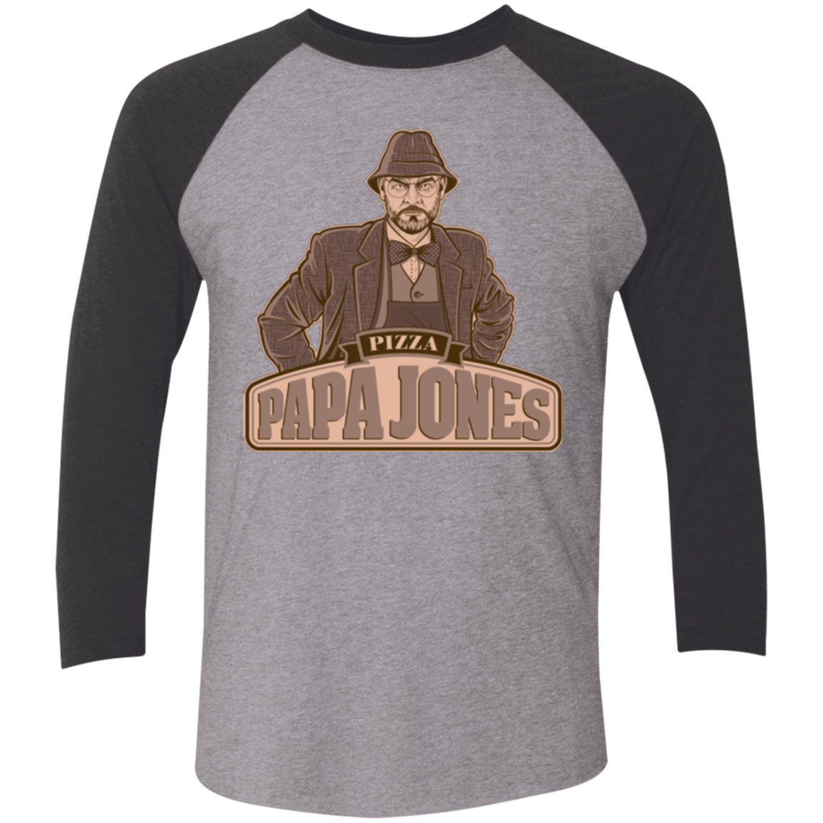 T-Shirts Premium Heather/ Vintage Black / X-Small Papa Jones Triblend 3/4 Sleeve