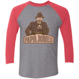 T-Shirts Premium Heather/ Vintage Red / X-Small Papa Jones Triblend 3/4 Sleeve