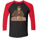 T-Shirts Vintage Black/Vintage Red / X-Small Papa Jones Triblend 3/4 Sleeve