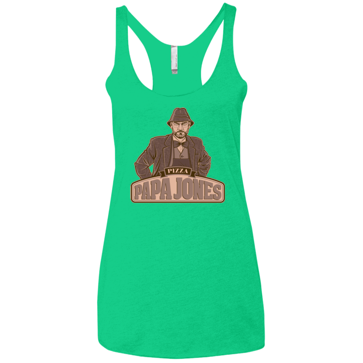 T-Shirts Envy / X-Small Papa Jones Women's Triblend Racerback Tank