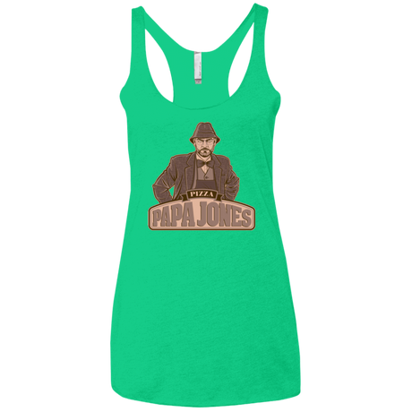 T-Shirts Envy / X-Small Papa Jones Women's Triblend Racerback Tank