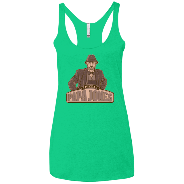 T-Shirts Envy / X-Small Papa Jones Women's Triblend Racerback Tank