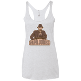 T-Shirts Heather White / X-Small Papa Jones Women's Triblend Racerback Tank