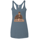 T-Shirts Indigo / X-Small Papa Jones Women's Triblend Racerback Tank