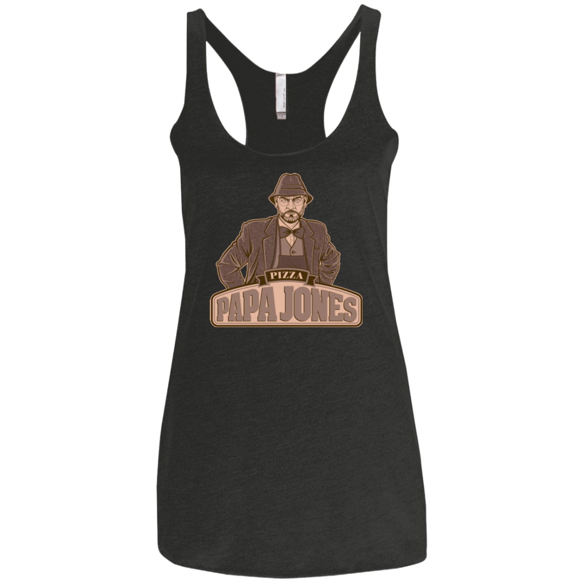 T-Shirts Vintage Black / X-Small Papa Jones Women's Triblend Racerback Tank