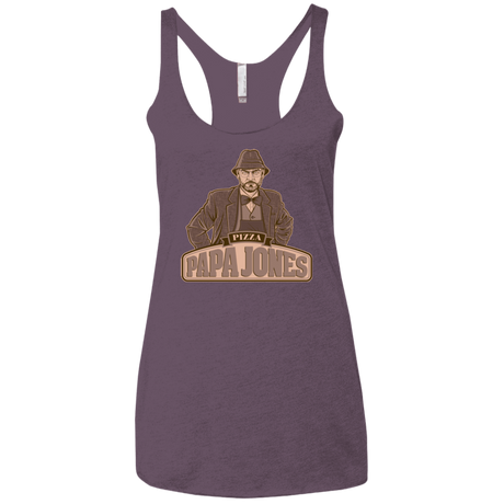T-Shirts Vintage Purple / X-Small Papa Jones Women's Triblend Racerback Tank