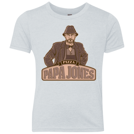 T-Shirts Heather White / YXS Papa Jones Youth Triblend T-Shirt