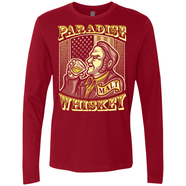 T-Shirts Cardinal / Small Paradise Whiskey Men's Premium Long Sleeve