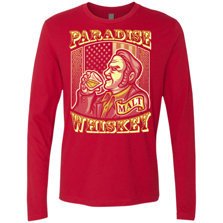 T-Shirts Red / Small Paradise Whiskey Men's Premium Long Sleeve