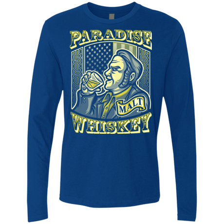T-Shirts Royal / Small Paradise Whiskey Men's Premium Long Sleeve