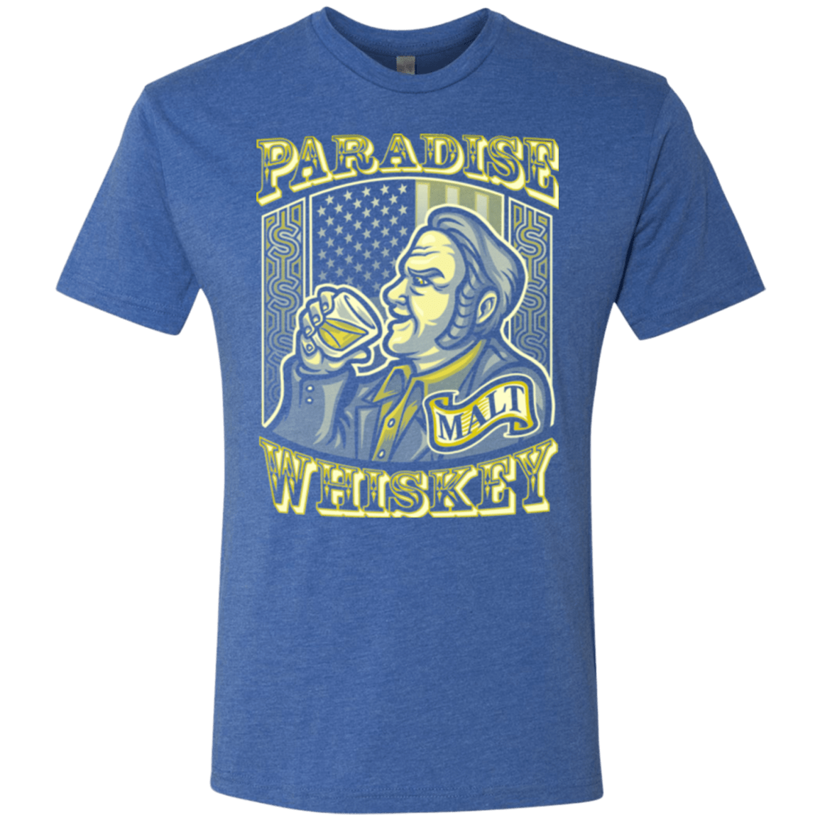 T-Shirts Vintage Royal / Small Paradise Whiskey Men's Triblend T-Shirt