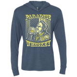 T-Shirts Indigo / X-Small Paradise Whiskey Triblend Long Sleeve Hoodie Tee