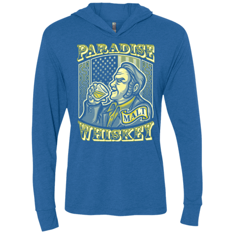 T-Shirts Vintage Royal / X-Small Paradise Whiskey Triblend Long Sleeve Hoodie Tee