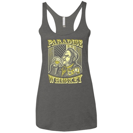 T-Shirts Premium Heather / X-Small Paradise Whiskey Women's Triblend Racerback Tank