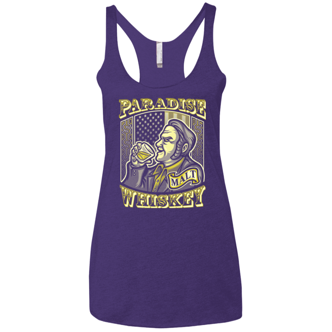 T-Shirts Purple / X-Small Paradise Whiskey Women's Triblend Racerback Tank