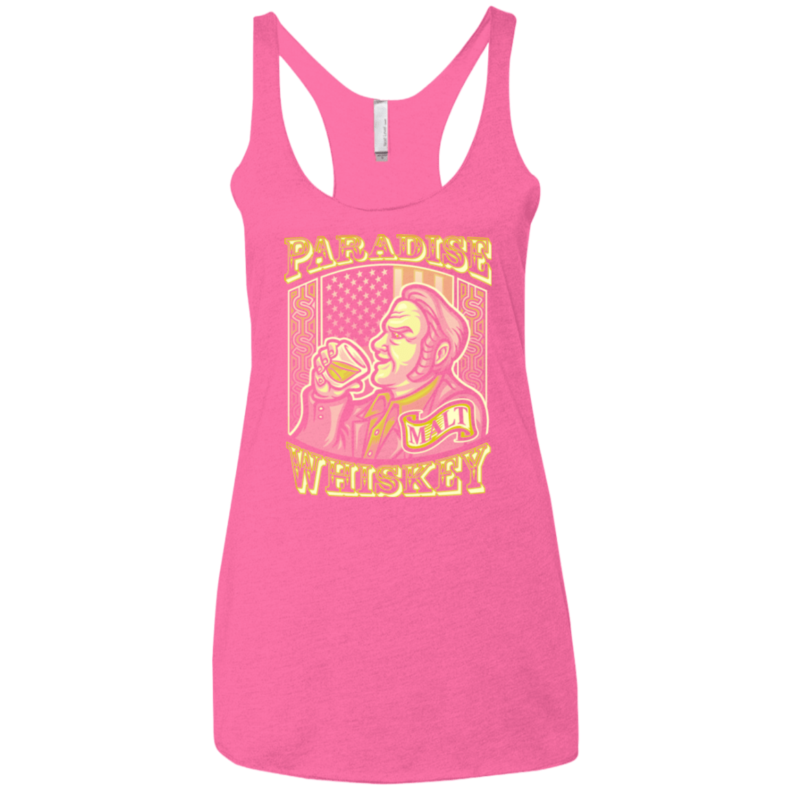T-Shirts Vintage Pink / X-Small Paradise Whiskey Women's Triblend Racerback Tank