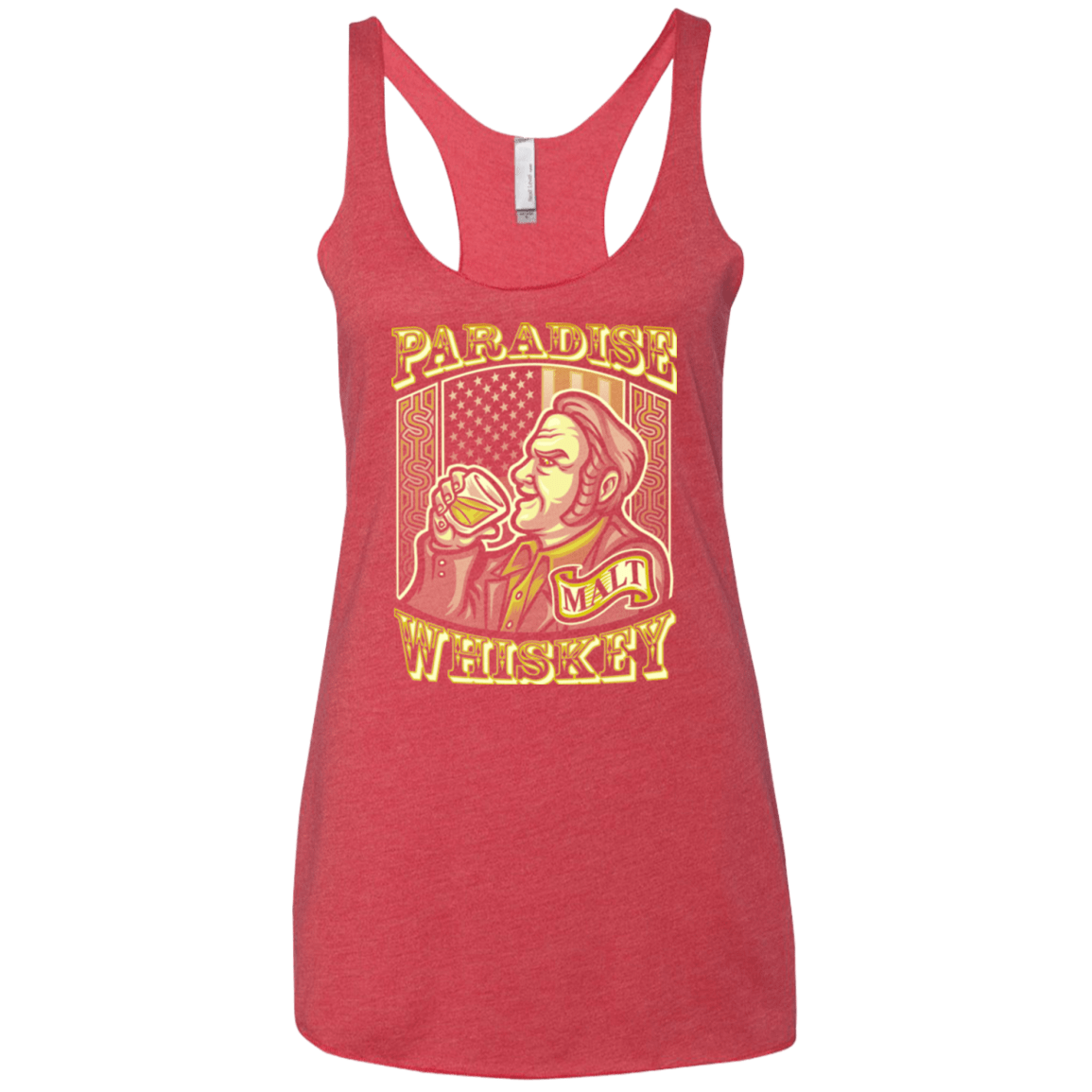 T-Shirts Vintage Red / X-Small Paradise Whiskey Women's Triblend Racerback Tank