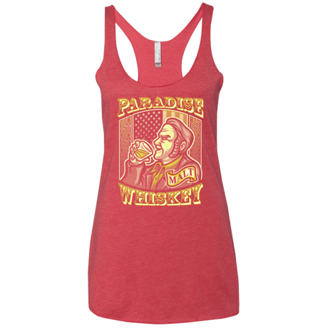 T-Shirts Vintage Red / X-Small Paradise Whiskey Women's Triblend Racerback Tank