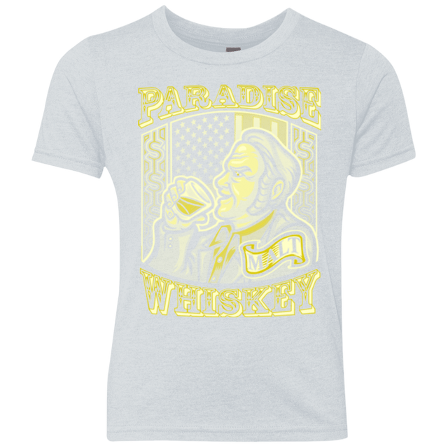 T-Shirts Heather White / YXS Paradise Whiskey Youth Triblend T-Shirt
