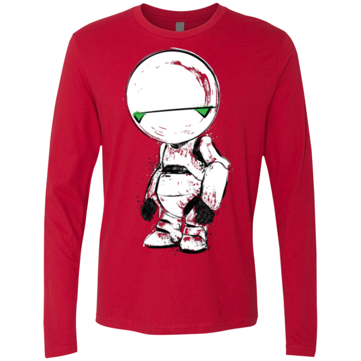 T-Shirts Red / Small Paranoid Android Men's Premium Long Sleeve