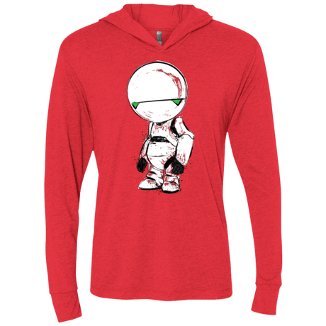 T-Shirts Vintage Red / X-Small Paranoid Android Triblend Long Sleeve Hoodie Tee