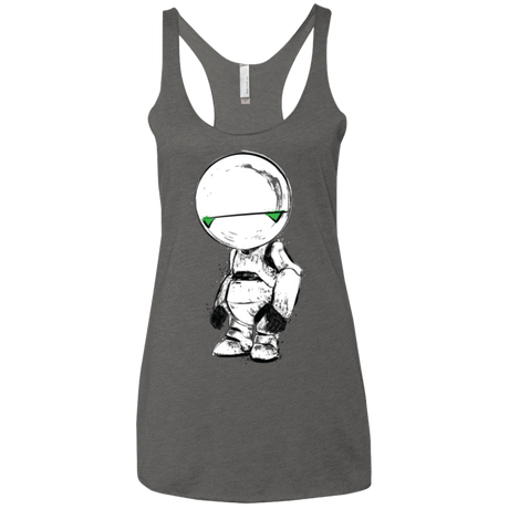 T-Shirts Premium Heather / X-Small Paranoid Android Women's Triblend Racerback Tank
