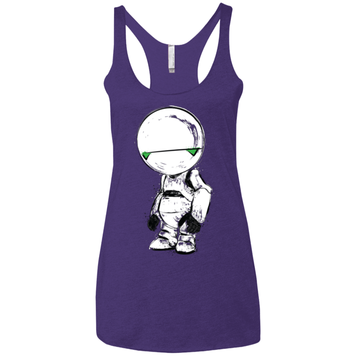 T-Shirts Purple / X-Small Paranoid Android Women's Triblend Racerback Tank