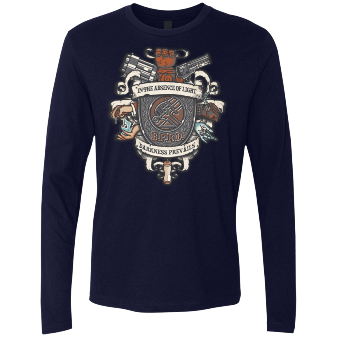 T-Shirts Midnight Navy / Small Paranormal Bureau Men's Premium Long Sleeve